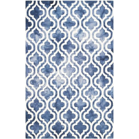 SAFAVIEH Dip Dye Hand Tufted Accent Rug, Navy and Ivory - 2 x 3 ft. DDY537N-2